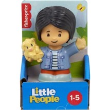 Fisher-Price Little People Single Figure Girl Mom with Puppy Dog  GWV17 NEW - £8.72 GBP