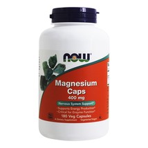 NOW Foods Magnesium 400 mg., 180 Capsules - $14.09