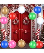 12 Pack Inflatable Christmas Ornaments for New Year 12 Inch - Multicolors - $28.85