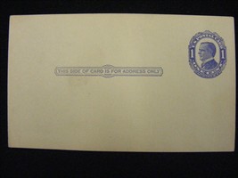 U. S. Postal Card UX22 Unused Blue on Blue 17-c - $9.89