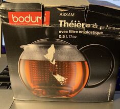 Bodum French Tea Press Round, Glass Body Switzerland - $19.68