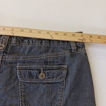 Sonoma Life + Style RN#73277 Women's Black Cotton Denim Skort Size 12 Waist 34" image 6
