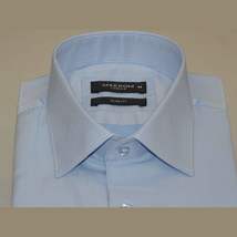 Men's Franco Gilberto Dress Shirt Cotton Blend French Cuffs Turkey 5482-418 Blue image 5