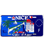 NICE Cote d&#39; Azur - Metal Vanity License Plate - France - $368.91 MXN