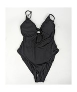 Andie Swim Santorini Black One Piece Swimsuit Cutout Size Large NWT Swim... - $30.89