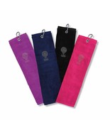 Surprizeshop Damen Kristall Golfball Tri Fold Golf Handtuch Navy, Rosa O... - $22.08 CAD