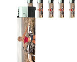 California Pin Up Girl D6 Lighters Set of 5 Electronic Refillable Butane - $15.79