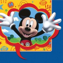 Disney Mickey Mouse Fun and Friends Lunch Dinner Napkins Birthday Party 16 Count - £3.39 GBP