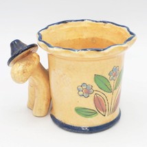 Ceramica Fioriera Piccolo Vaso Asino W/Sombrero - £47.45 GBP