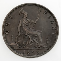 1889 Grande-Bretagne Penny En XF État Bronze Km #755 - $94.45