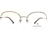 Brooks Brothers Eyeglasses Frames BB1042 1558 Shiny Silver Half Rim 48-1... - £68.14 GBP