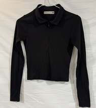 Cloud Dancer Girls Size Small 1/4 Zip Top Black - $13.36