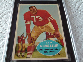 1960 Leo Nomelli # 121 Topps Sgc 84 San Francisco 49ers Football - £51.95 GBP