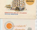 Hotel Alameda Booklet &amp; Room Service Menu Avenida Juarez Mexico City 1970 - £14.01 GBP