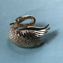 Vintage Gerry’s Marked Small Goldtone Swimming Swan Pin Brooch – marked on backs - £8.85 GBP