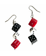 HUGE DICE EARRINGS-Casino Craps Game Lucky Charms Funky Jewelry-RED BLAC... - $163.02 MXN HUGE DICE EARRINGS-Casino Craps Game Lucky Charms Funky Jewelry-RED BLAC... - $163.02 MXN