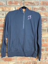 Peloton Recharge 1/4 Zip Hoodie Sweatshirt Small S Blue Purple Pullover ... - £19.40 GBP
