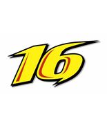 Car Racing #16 Greg B. Precicion Cut Decal Different Sizes and clolor - $3.46+