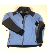 Mountain Hardwear Gore Windstopper Jacket Womens Size 10 Blue Black Flee... - $39.59