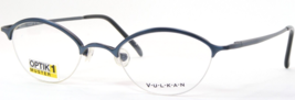 Vintage VULKAN Par Ivko V28 24 Pierre Bleu Lunettes Monture 45-21-140mm - $55.53