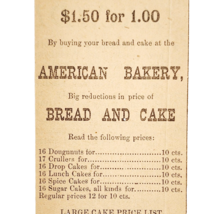 1895 American Bakery Bread Cake Victorian Advertisement Passaic New Jers... - $367.61 MXN