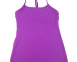 LULULEMON Power Y Tank Size 9 Power Purple Luon Coolmax Yoga Gym Activewear - £18.68 GBP