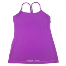 LULULEMON Power Y Tank Size 9 Power Purple Luon Coolmax Yoga Gym Activewear - £18.63 GBP