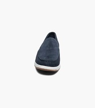 Nunn Bush Luca Suede Moc Toe Venetian Slip On Shoes Navy 85102-410 image 8