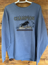 Croft Barrow Field Tested Blue Sweatshirt Sweater Men X-Large Black Lab Dog - $20.58