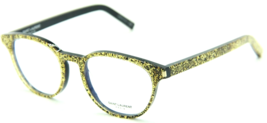 New Ysl Saint Laurent Sl Classic 10 012 Gold Glitter Authentic Eyeglasses 50-19 - £183.08 GBP