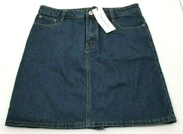 ChouYatou Women&#39;s Denim Blue Jean Skirt w/ Back Pockets Size Medium Summer - $35.61