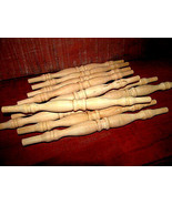 NEW UNFINISHED MAPLE SPINDLE 11&quot; LONG WITH 3/8&quot; TENON 10 PIECES F - $44.61 CAD