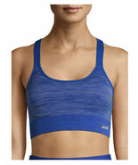 Avia Women&#39;s Keyhole Cami Sports Bra SMALL Royal Spice Blue New Seamless - $19.89 CAD