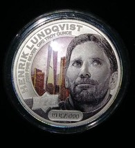 2017 Henrik Lundqvist N.Y. Rangers Hockey Upper Deck Grandeur 1oz Silver Coin - £179.85 GBP