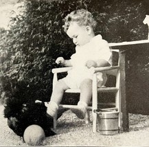 Charles Lindbergh Baby Shortly Before Kidnapping 1935 Aviation Print DWT5A - €34,56 EUR