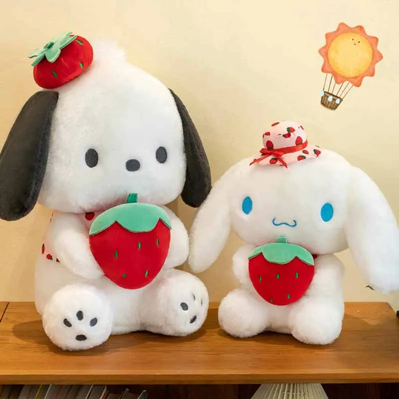 25cm Cute Melody Doll Sanrio Fresh Strawberry Cinnamoroll Dog Series Poc... - $9.00