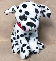 QSP Plush Dalmatian Dog Wearing Red Bandana Stuffed Animal Toy - £7.00 GBP