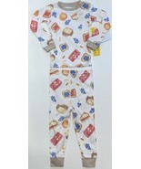 NEW Burt&#39;s Bees Toddler Snug Fit Pajama 2Pc Set Peanut Butter &amp; Jelly 24... - £10.19 GBP