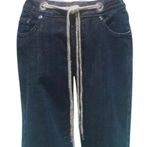 Cache Rhinestone Grommet at Waist Removable Belt Jean Pant Cropped New $... - $51.20
