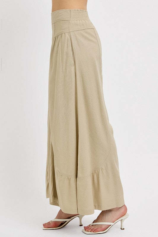 RISEN Shirring Detail Wide Leg Pants Item image 4