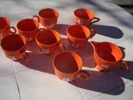 Fiestaware &quot;Radioactive Red&quot; Cups: 14% Uranium In Glaze $25.00 Each + S/H - £19.91 GBP