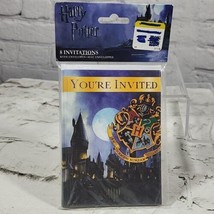 Harry Potter Hogwarts Themed Party Invites Invitations Pack Of 8 By Unique  - £7.77 GBP