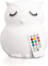 Owl, Kids Night Light, Silicone Nursery Light for Baby and Toddler, Squishy Nigh - £41.99 GBP