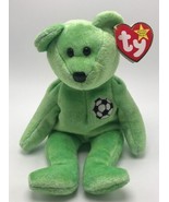 Ty Beanie Babies Kicks The Soccer Bear 1998 Date Code Error #5 - $4.49