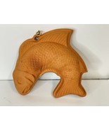 Koi Fish Wall Hanging Terra Cotta Clay Curved 3D Himark Gourmet Kitchen ... - £12.24 GBP