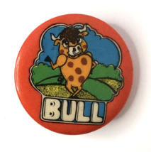 Vintage 1972 Best Seal Psychedelic  BULL Pinback Button Pin Retro - £6.33 GBP