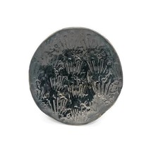 Metallic Ceramic Plate, Artisan Portugal Pottery Textured Dining Room Wa... - £86.25 GBP