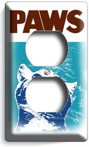 FUNNY PAWS JAWS SCARRY OCEAN CAT CATCHING A MOUSE OUTLET PLATES DORM ROO... - $9.29