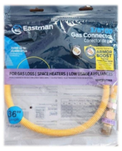 Gas Connector 1/2&#39;&#39; MIP X 1/2&#39;&#39; D FIP 3/8 &quot; OD 36&#39;&#39; - Eastman 10YE51V036B - $14.84