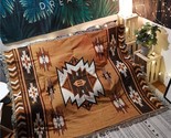 Native American Blanket Southwestern Boho Decor Reversible Woven Tassels... - $32.99